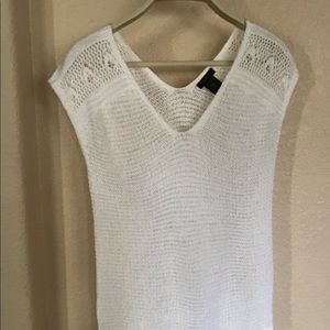 Ann Taylor crochet sheer top, XS